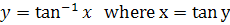 definition of inverse tangent